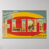 Flint, MichiganLarge Letter ScenesFlint, MI Poster (Voorkant)