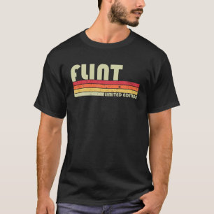 FLINT-naam Funny Retro  80S 90S Birthday T-shirt