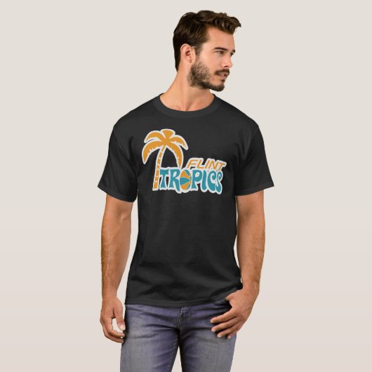 Flint Tropics Retro Essential T-Shirt (Voorkant volledig)