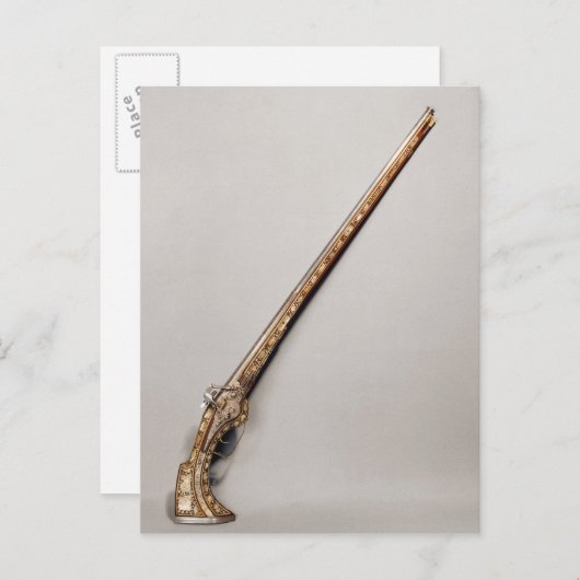 Flintlock-geweer Briefkaart (Voorkant / Achterkant)