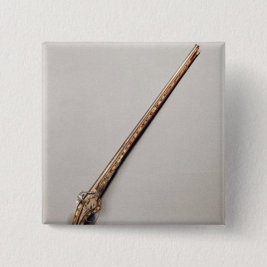 Flintlock-geweer Vierkante Button 5,1 Cm (Voorkant)