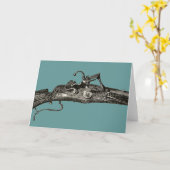  Flintlock Musket Pistool Rifle Wenskaart Kaart (Gele Bloem)