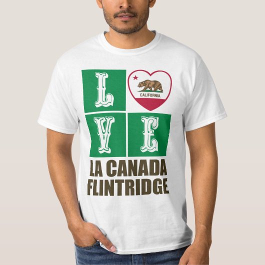 Flintridge voor Californië - staatskarakter La Can T-shirt (Voorkant)