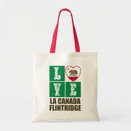 Flintridge voor Californië - staatskarakter La Can Tote Bag (Voorkant)
