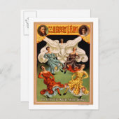 Flints Hypnotic Skirt Dance Theatrical Briefkaart (Voorkant / Achterkant)