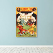 Flints Hypnotic Skirt Dance Theatrical Canvas Afdruk (Insitu (Houten vloer))