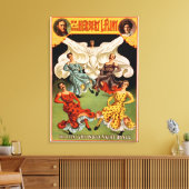 Flints Hypnotic Skirt Dance Theatrical Canvas Afdruk (Insitu (Woonkamer))