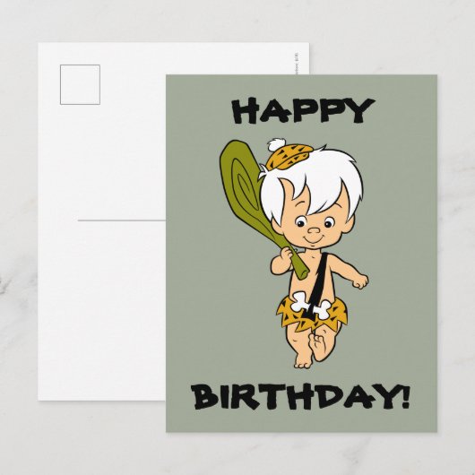 Flintstenen | Bamm-Bamm Rubble Briefkaart (Voorkant / Achterkant)