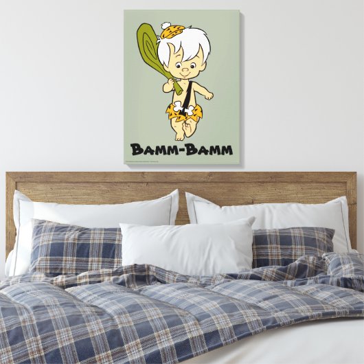Flintstenen | Bamm-Bamm Rubble Canvas Afdruk (Insitu (Slaapkamer))