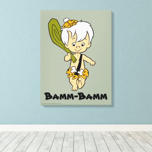 Flintstenen | Bamm-Bamm Rubble Canvas Afdruk (Insitu (Houten vloer))