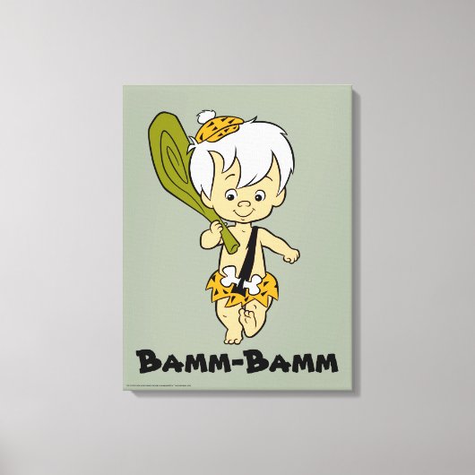 Flintstenen | Bamm-Bamm Rubble Canvas Afdruk (Voorkant)