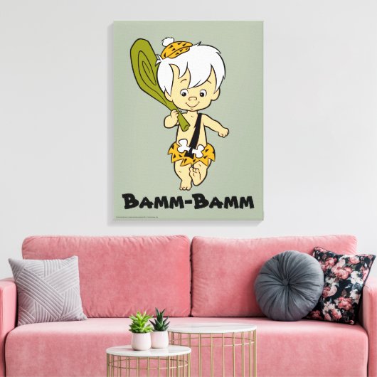 Flintstenen | Bamm-Bamm Rubble Canvas Afdruk (Insitu (Woonkamer))