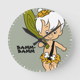 Flintstenen Bamm-Bamm Rubble Ronde Klok