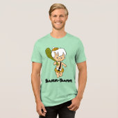 Flintstenen | Bamm-Bamm Rubble Tri-Blend Shirt (Voorkant volledig)