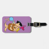 Flintstenen | Betty Kissing Barney Bagagelabel (Voorkant horizontaal)