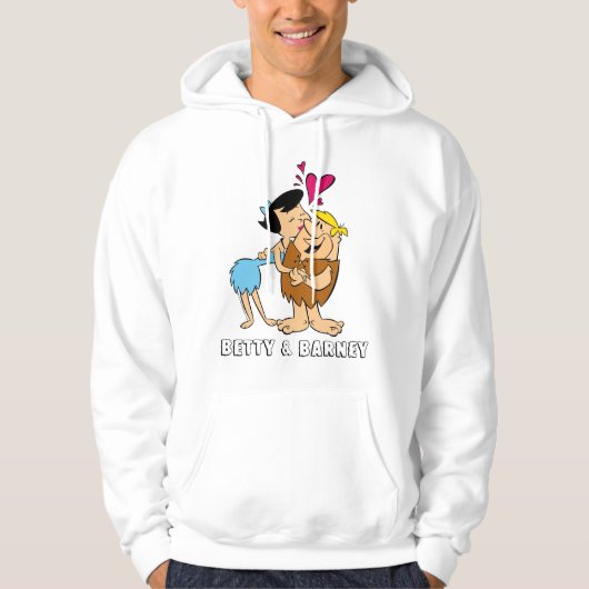 Flintstenen | Betty Kissing Barney Hoodie (Voorkant)