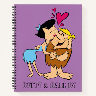 Flintstenen   Betty Kissing Barney Notitieboek