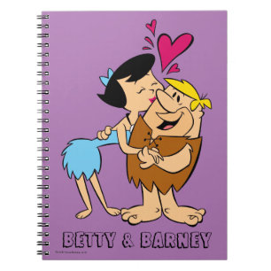 Flintstenen   Betty Kissing Barney Notitieboek