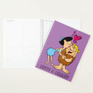 Flintstenen Betty Kissing Barney Planner
