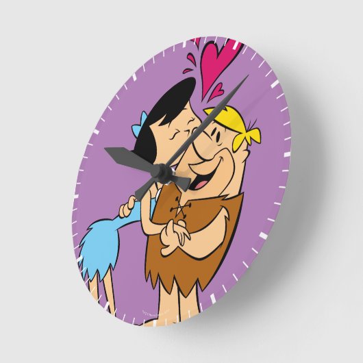 Flintstenen | Betty Kissing Barney Ronde Klok (Hoek)