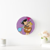 Flintstenen | Betty Kissing Barney Ronde Klok (Huis)