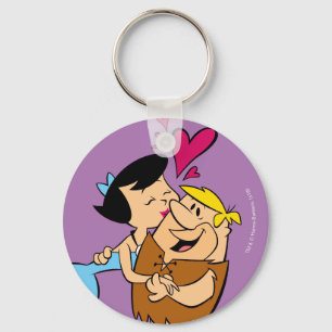 Flintstenen   Betty Kissing Barney Sleutelhanger