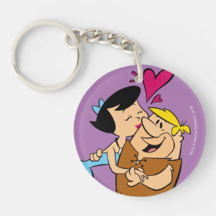 Flintstenen   Betty Kissing Barney Sleutelhanger