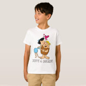 Flintstenen | Betty Kissing Barney T-shirt (Voorkant volledig)
