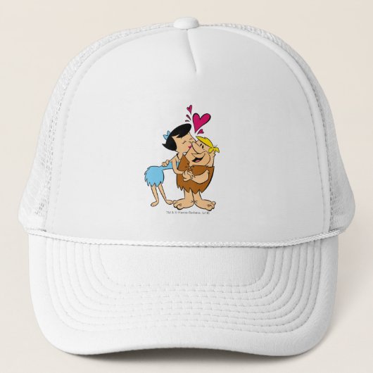 Flintstenen | Betty Kissing Barney Trucker Pet (Voorkant)