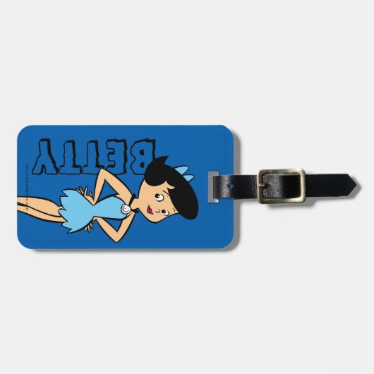 Flintstenen | Betty Rubble Bagagelabel (Voorkant horizontaal)