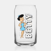 Flintstenen | Betty Rubble Blikvorm Glas (Voorkant)