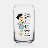 Flintstenen | Betty Rubble Blikvorm Glas (Achterkant)