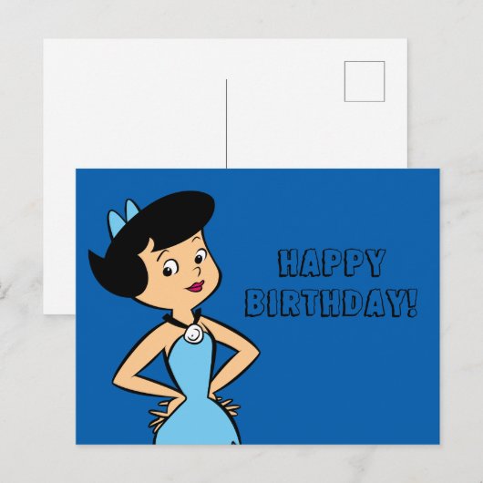 Flintstenen | Betty Rubble Briefkaart (Voorkant / Achterkant)