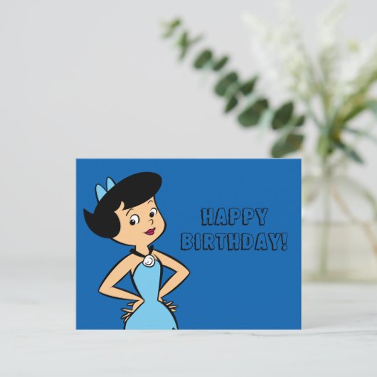 Flintstenen | Betty Rubble Briefkaart (Staand voorkant)