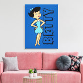 Flintstenen | Betty Rubble Canvas Afdruk (Insitu (Woonkamer))