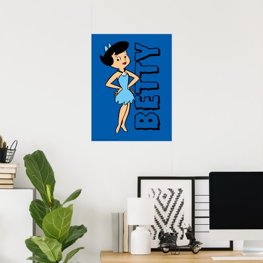 Flintstenen | Betty Rubble Poster (Thuiskantoor)