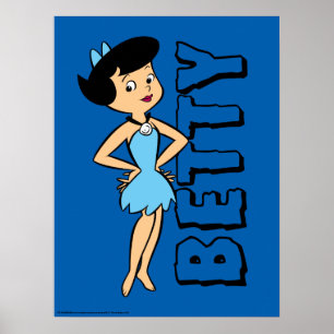 Flintstenen   Betty Rubble Poster