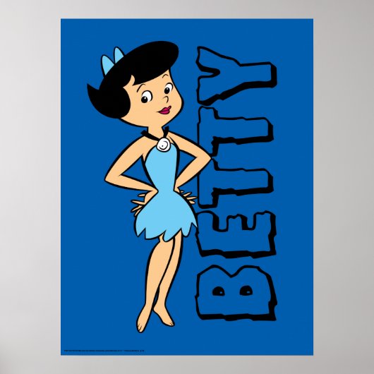 Flintstenen | Betty Rubble Poster (Voorkant)