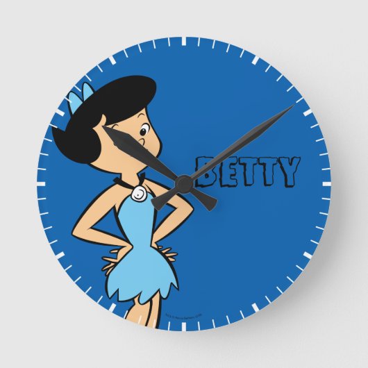 Flintstenen | Betty Rubble Ronde Klok (Voorkant)