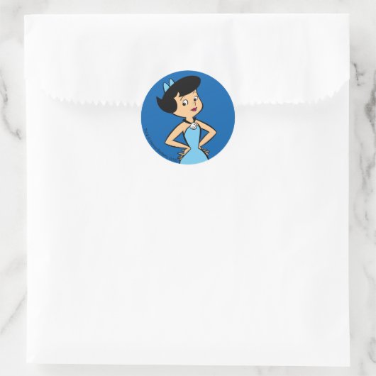 Flintstenen | Betty Rubble Ronde Sticker (Tas)