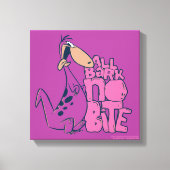 Flintstenen | Dino - Alle bast geen bite Canvas Afdruk (Voorkant)