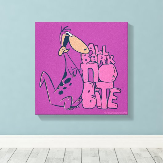 Flintstenen | Dino - Alle bast geen bite Canvas Afdruk (Insitu (Houten vloer))