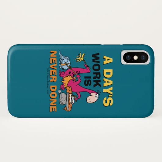 Flintstenen | Dino Cleaning House Case-Mate iPhone Case (Achterkant (horizontaal))