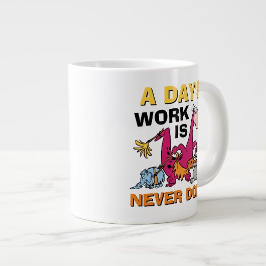 Flintstenen | Dino Cleaning House Grote Koffiekop (Voorkant rechts)