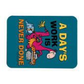 Flintstenen | Dino Cleaning House Magneet (Horizontaal)