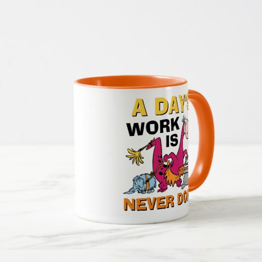 Flintstenen | Dino Cleaning House Mok (Voorkant rechts)