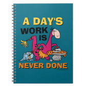 Flintstenen | Dino Cleaning House Notitieboek (Voorkant)