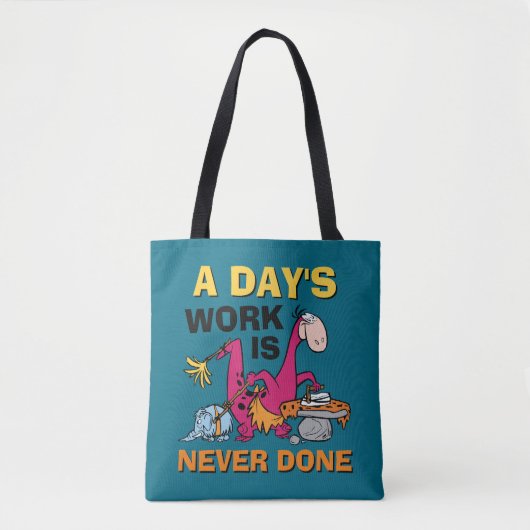 Flintstenen | Dino Cleaning House Tote Bag (Voorkant)
