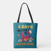 Flintstenen | Dino Cleaning House Tote Bag (Achterkant)