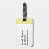 Flintstenen | Echtgenoot van het Jaar Bagagelabel (Achterkant verticaal)